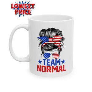 TEAM NORMAL - Ceramic Mug (White, 11oz)